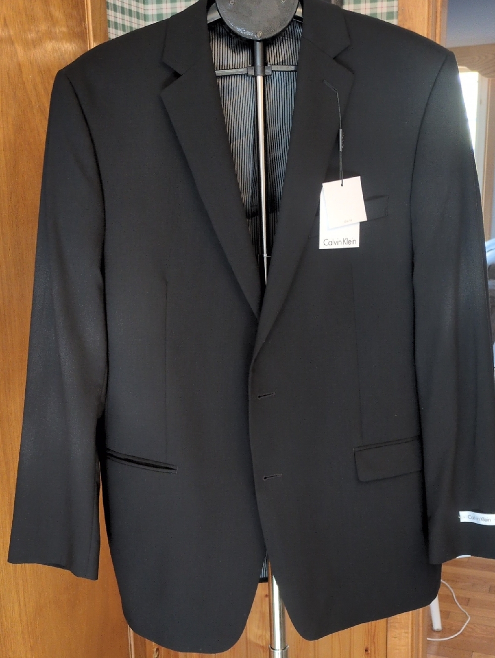 Calvin Klein Black Men's Single-Breasted Sport Coat Blazer